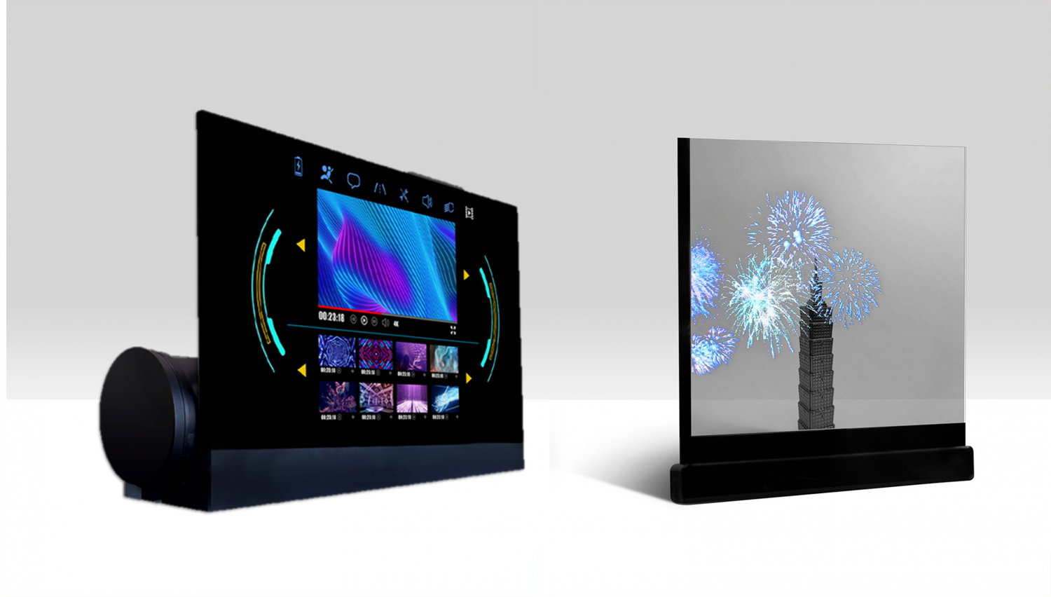 可卷式、折迭性、高透明